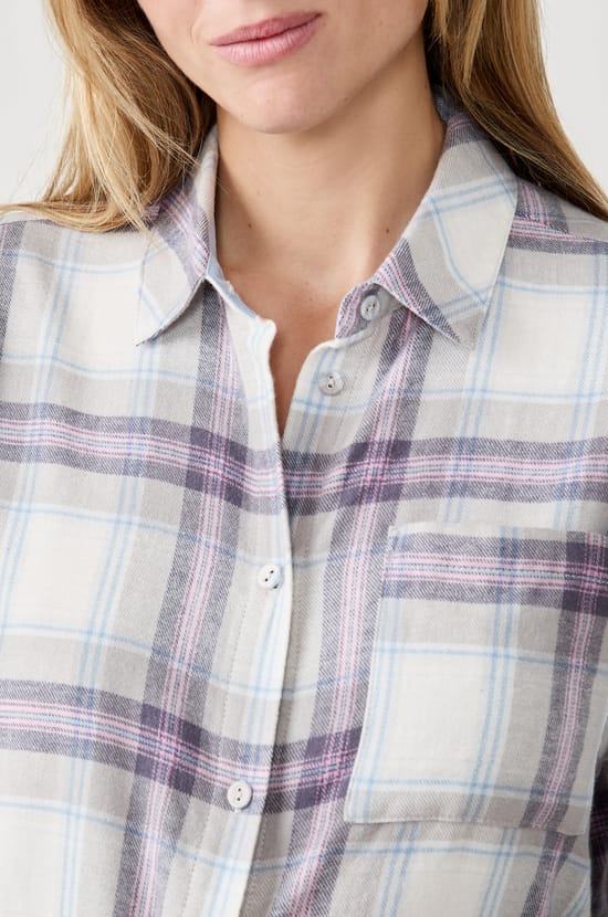 Chemise de pyjama à carreaux;${refinementColor}