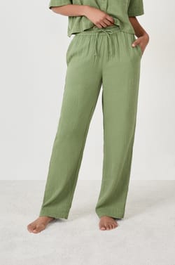 100% Cotton Pajama Pants;${refinementColor}