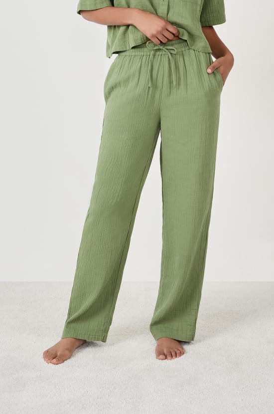 Pantalon de pyjama 100% coton;${refinementColor}