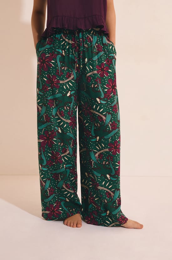 Pantalon de pyjama &agrave; motifs;${refinementColor}