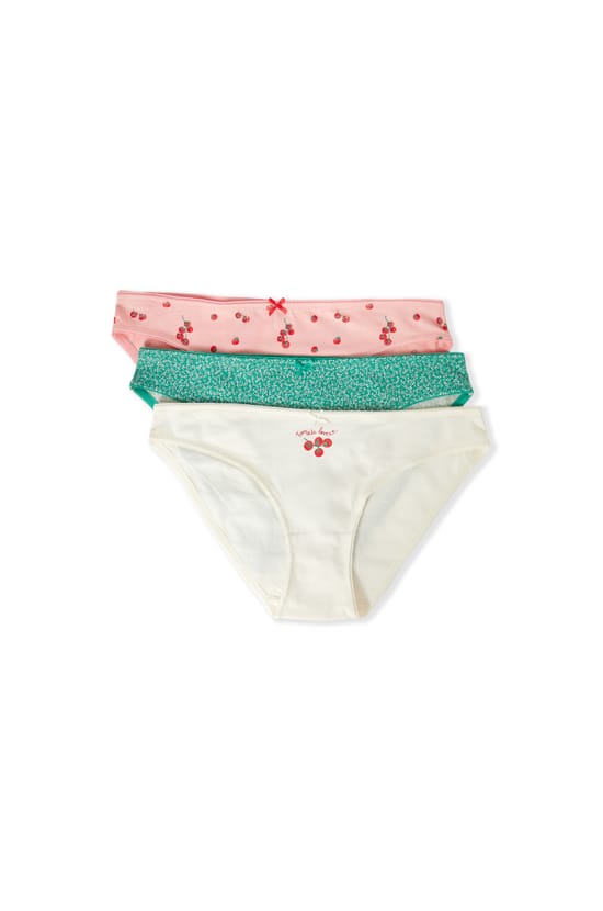 Lot de 3 culottes en coton;${refinementColor}