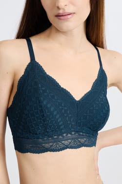 Post-mastectomy wireless triangle bra;${refinementColor}