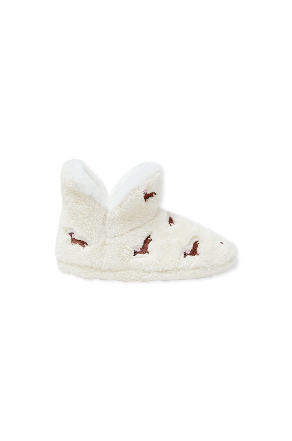 Chaussons bottines avec motifs teckels;${refinementColor}