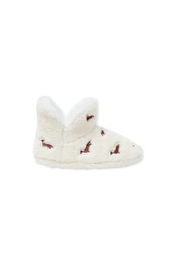 Chaussons bottines avec motifs teckels;${refinementColor}