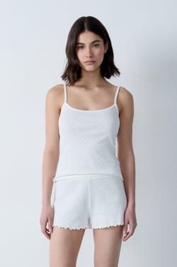 Printed Cotton Camisole;${refinementColor}