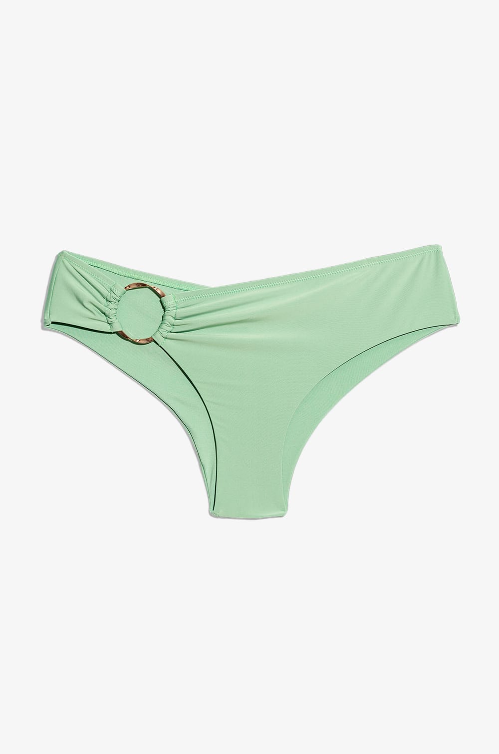 Ring Detail Triangle Bikini Top;${refinementColor}