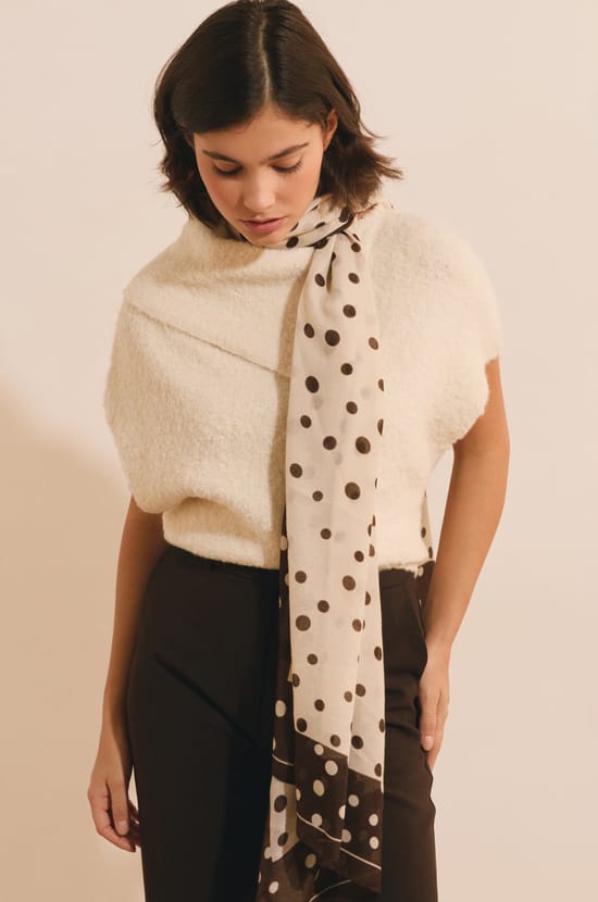 Foulard &agrave; pois;${refinementColor}