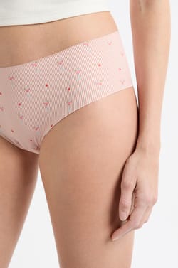 Hipster en microfibre sans couture &agrave; motifs;${refinementColor}