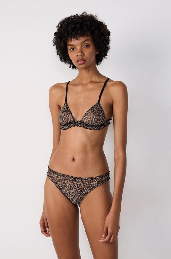 Leopard tulle bloomer brief;${refinementColor}