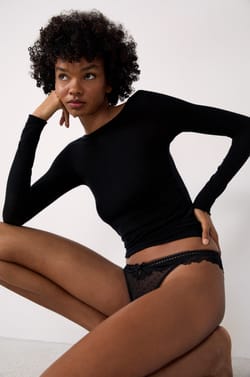 Tulle and Lace Brief;${refinementColor}