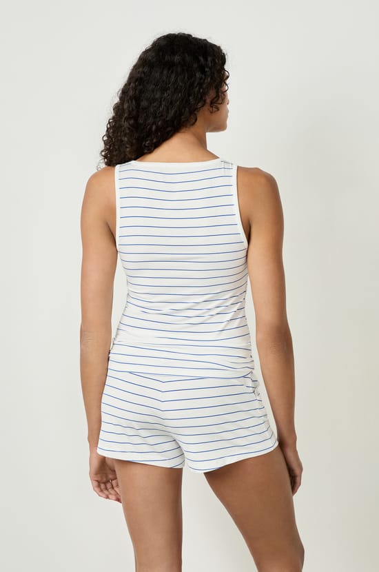 Striped Pyjama Tank Top;${refinementColor}
