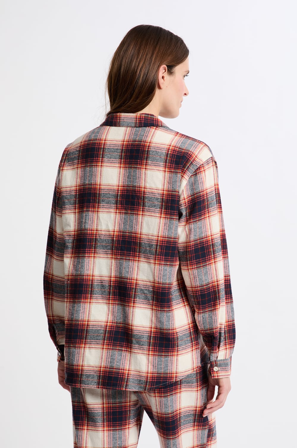 Chemise de pyjama à carreaux;${refinementColor}