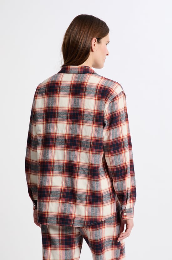 Chemise de pyjama à carreaux;${refinementColor}