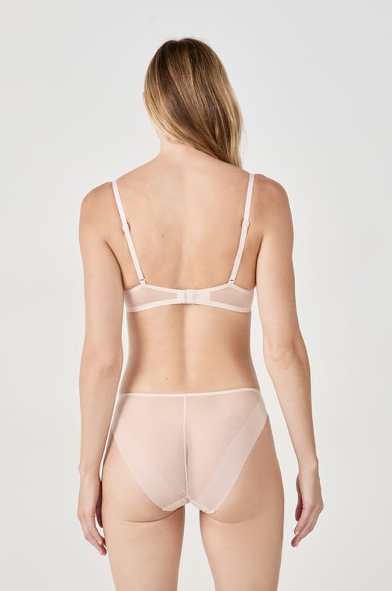 Soutien-gorge balconnet en tulle;${refinementColor}
