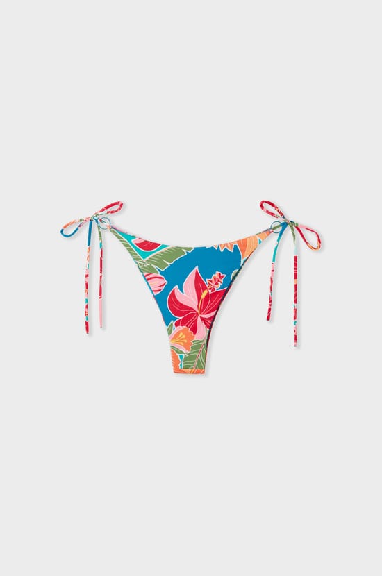 Braguita de bikini brasileña estampada;${refinementColor}