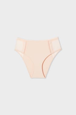 Culotte midi avec d&eacute;tails en dentelle;${refinementColor}