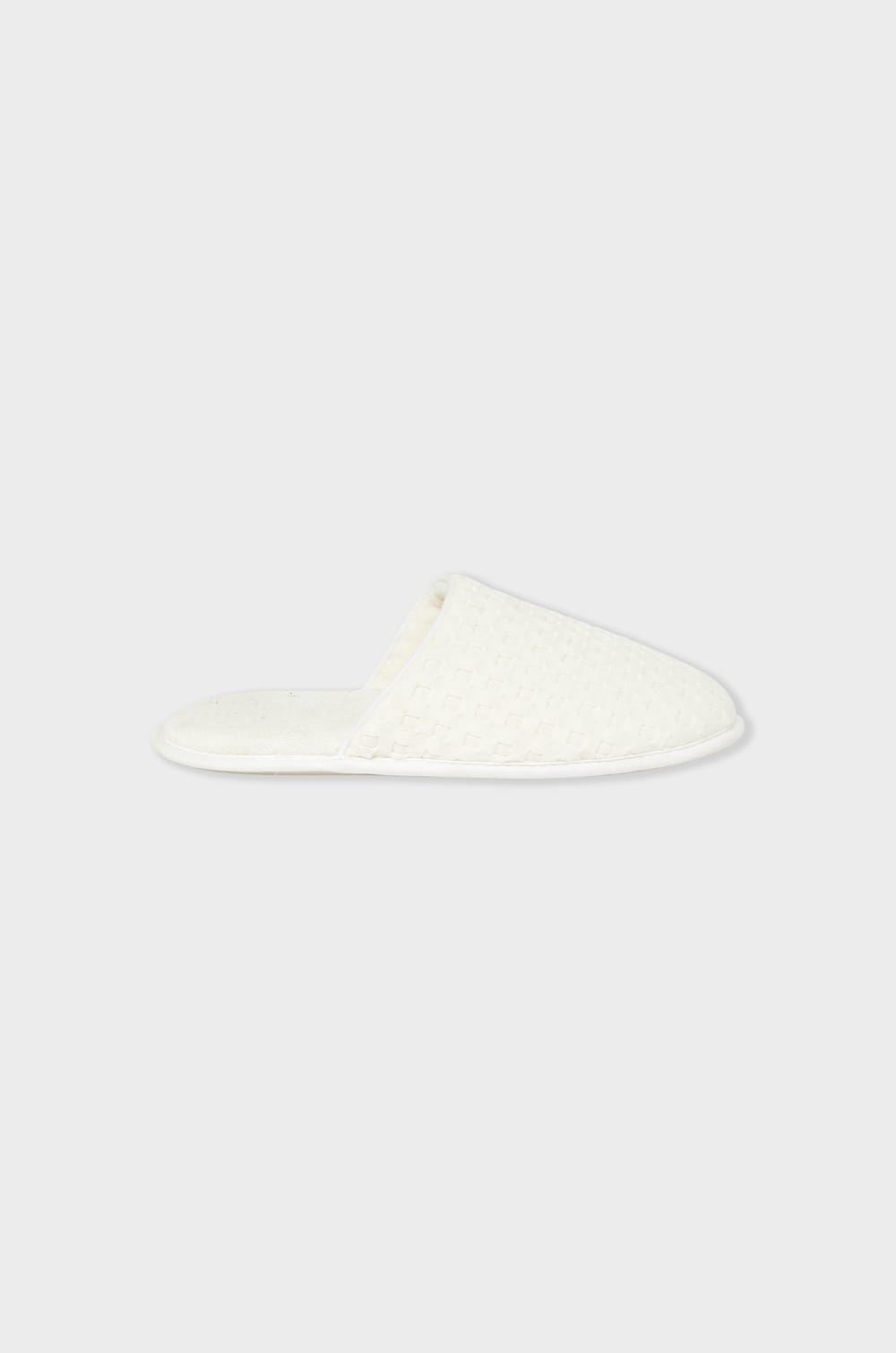 Chaussons mules avec coton nid d'abeille;${refinementColor}