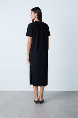 Long Cotton Dress;${refinementColor}