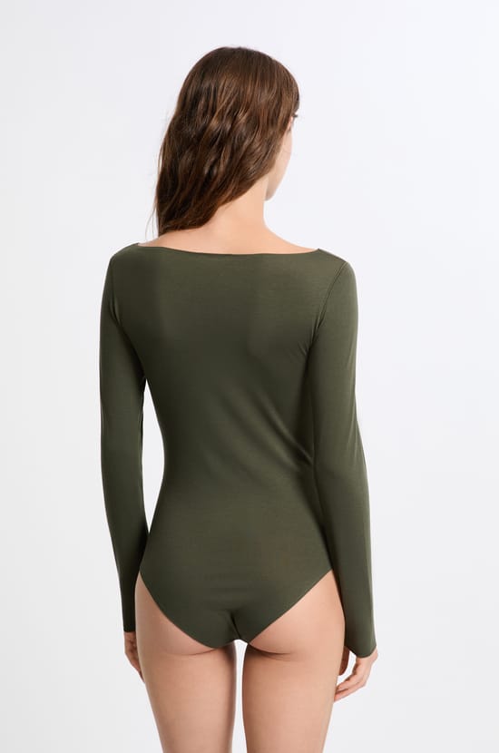 Body manches longues maille thermique;${refinementColor}