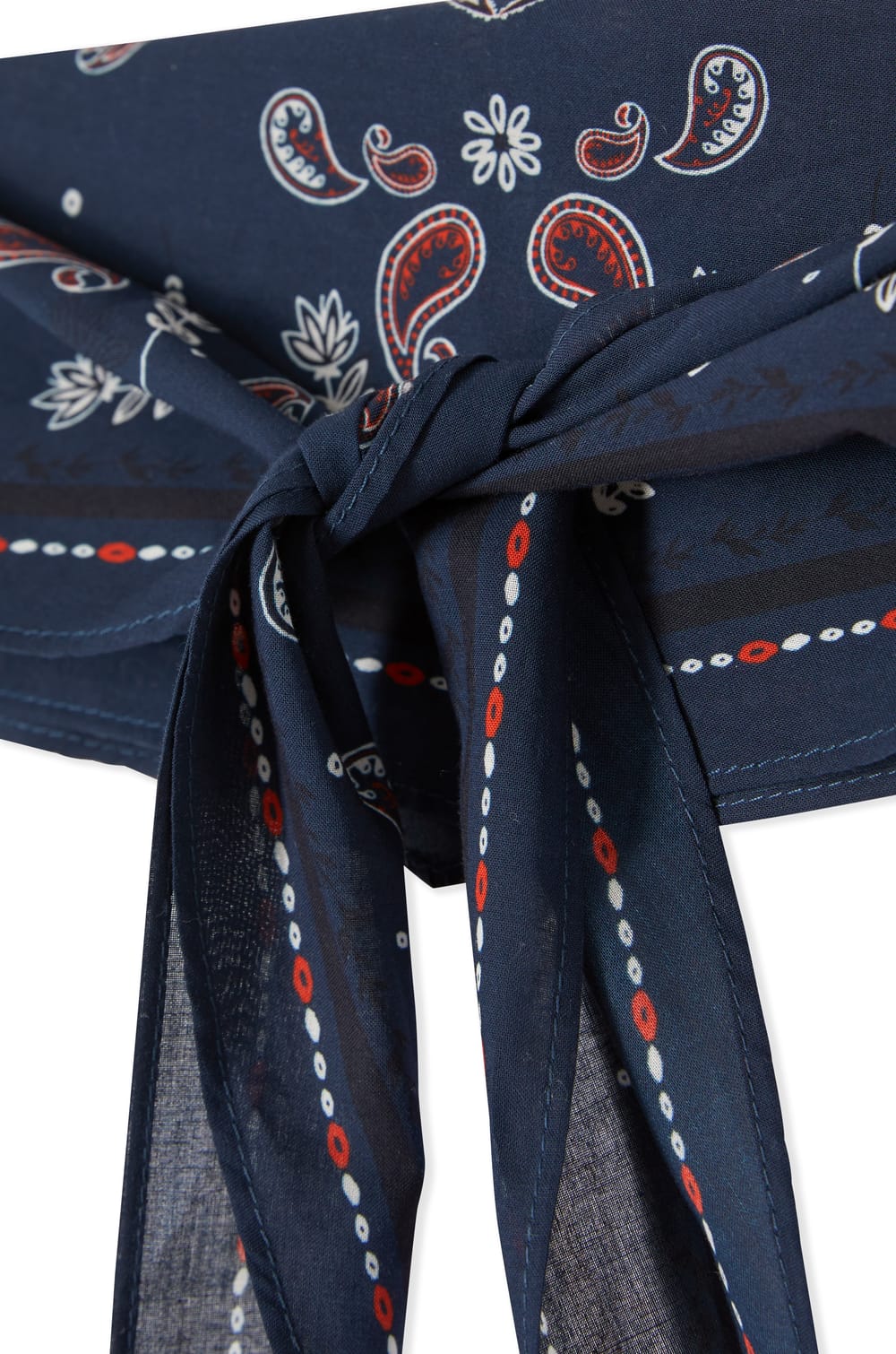 Cotton Scarf with Patterns;${refinementColor}