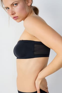 Strapless Wireless Bra in Microfibre;${refinementColor}