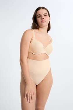 High-Waisted Shaping Thong - Medium Support;${refinementColor}