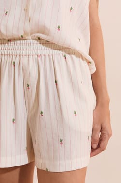 Short de pyjama &agrave; motifs;${refinementColor}
