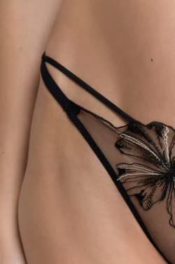 Embroidered Thong;${refinementColor}