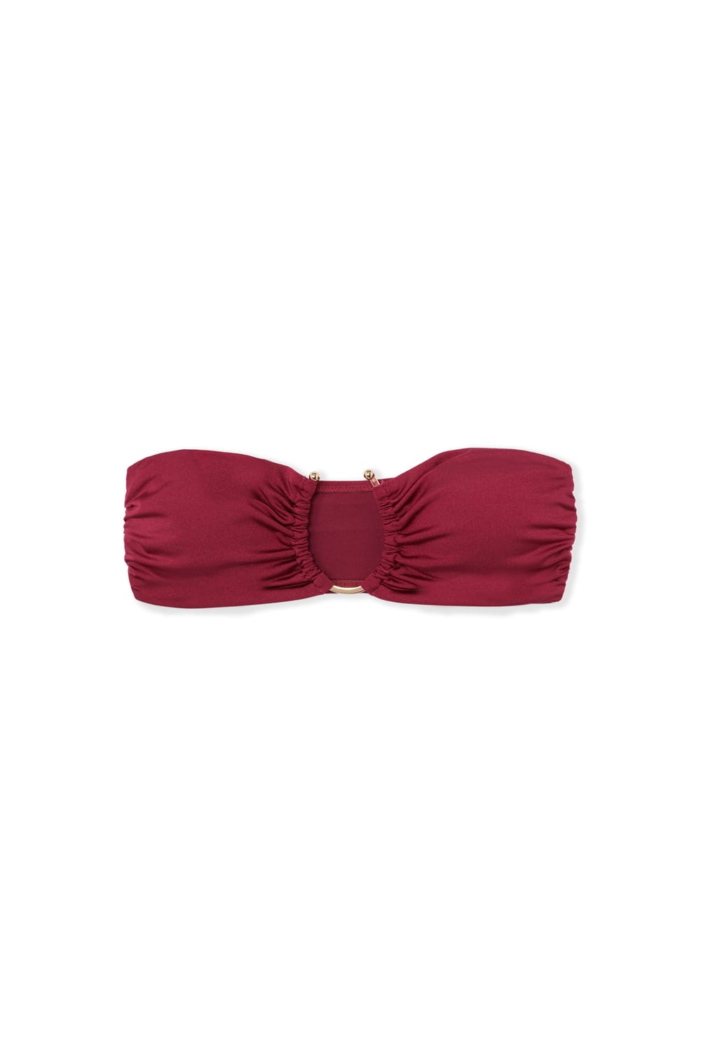 Haut de maillot de bain bandeau avec d&eacute;tail anneau;${refinementColor}