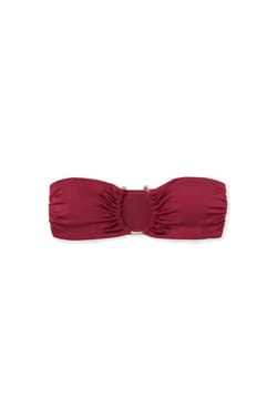 Haut de maillot de bain bandeau avec d&eacute;tail anneau;${refinementColor}