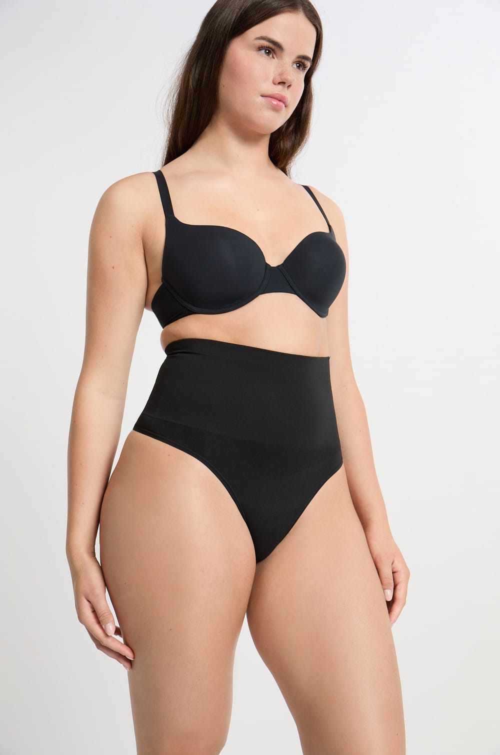 High-Waist Shaping Thong - Medium Support;${refinementColor}