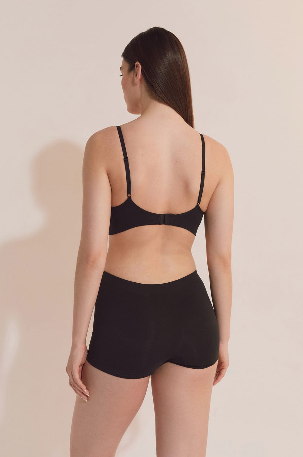 Maternity cotton bralette with nursing clips;${refinementColor}