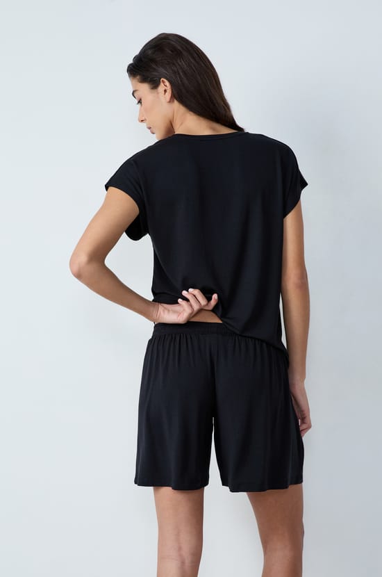 Modal Pajama Shorts;${refinementColor}