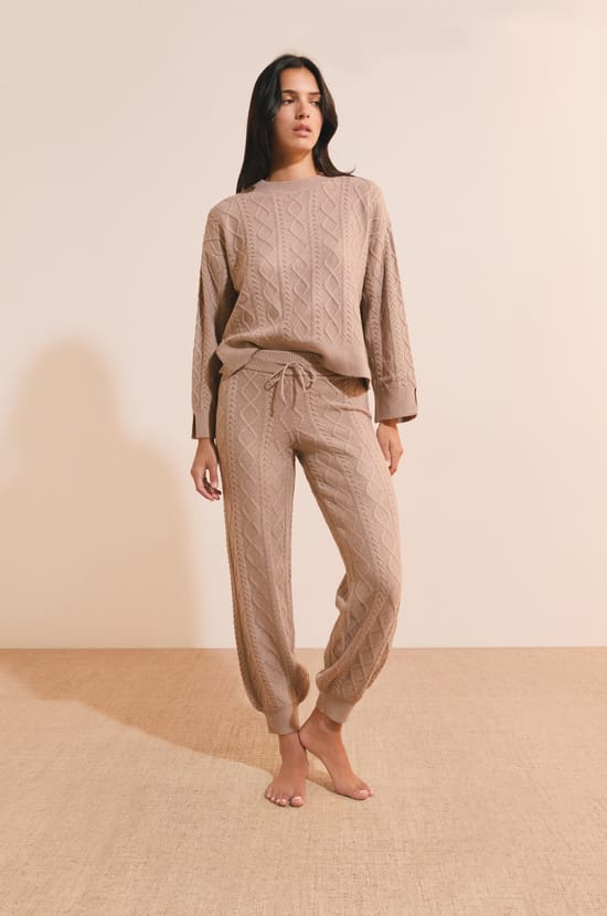 Pantalon en maille;${refinementColor}