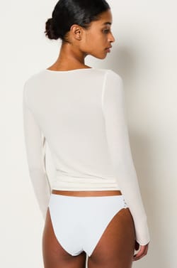 Microfibre and Lace Brief;${refinementColor}