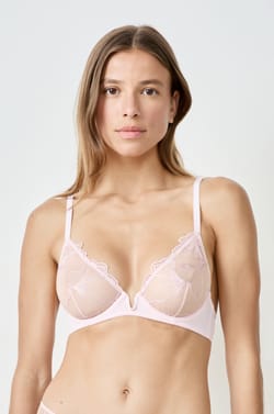 Lace Balconette Bra;${refinementColor}