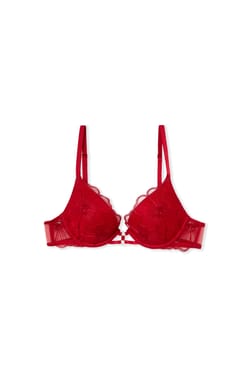 Bra No. 2 - The Plunge Push-Up with Embroidery;${refinementColor}