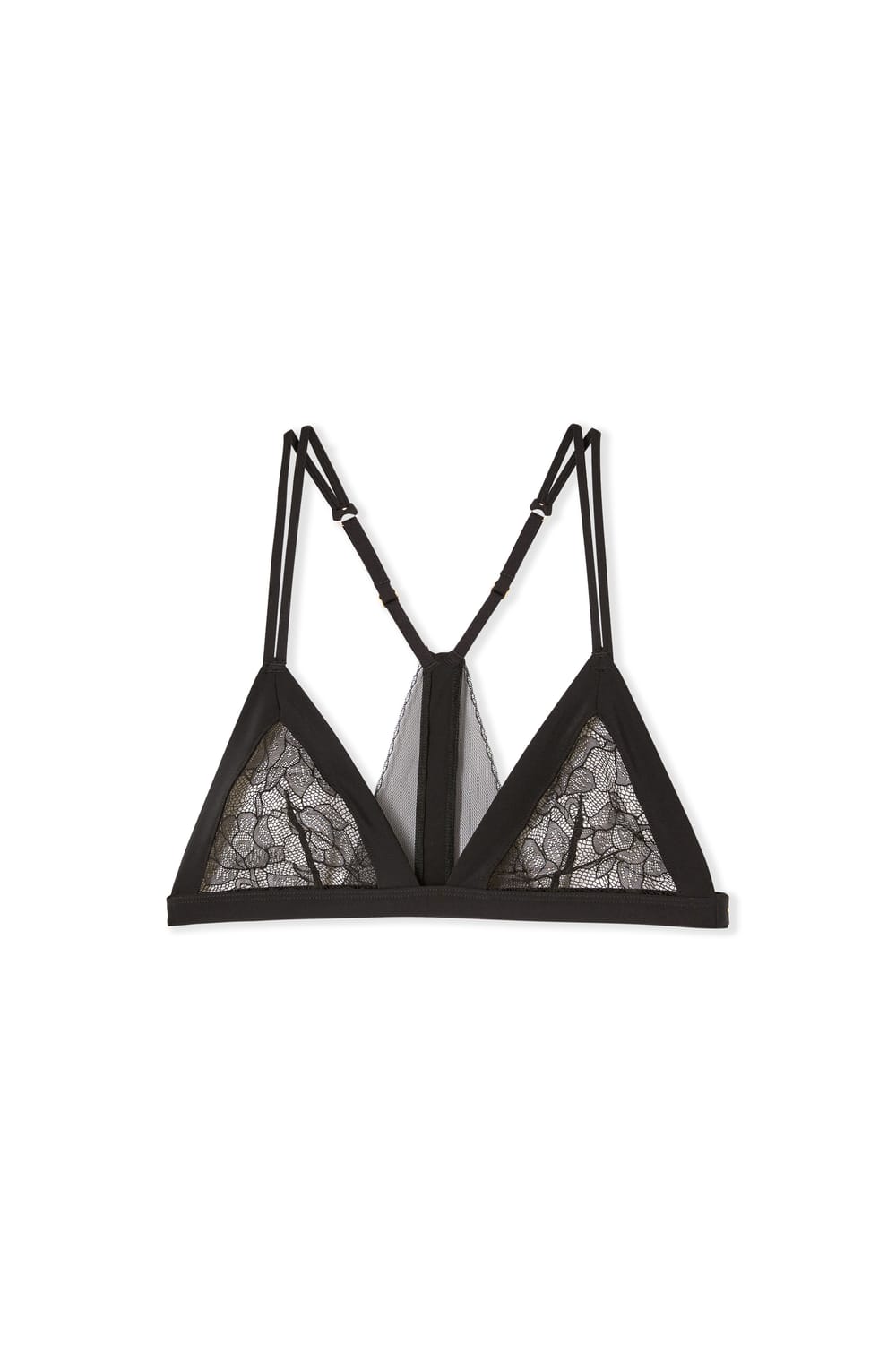 Wireless Triangle Bra in Lace;${refinementColor}