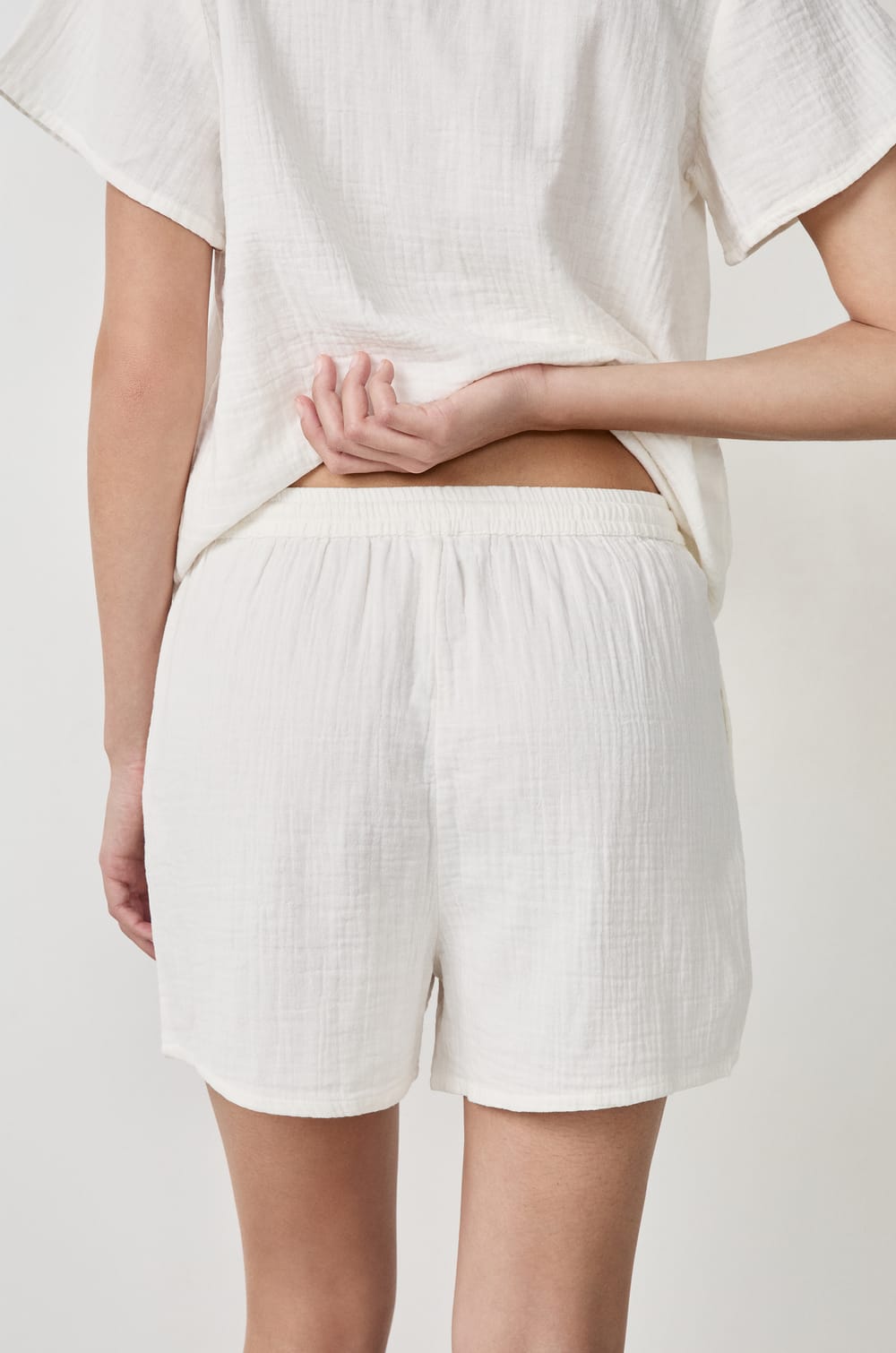 Cotton Pyjama Shorts;${refinementColor}