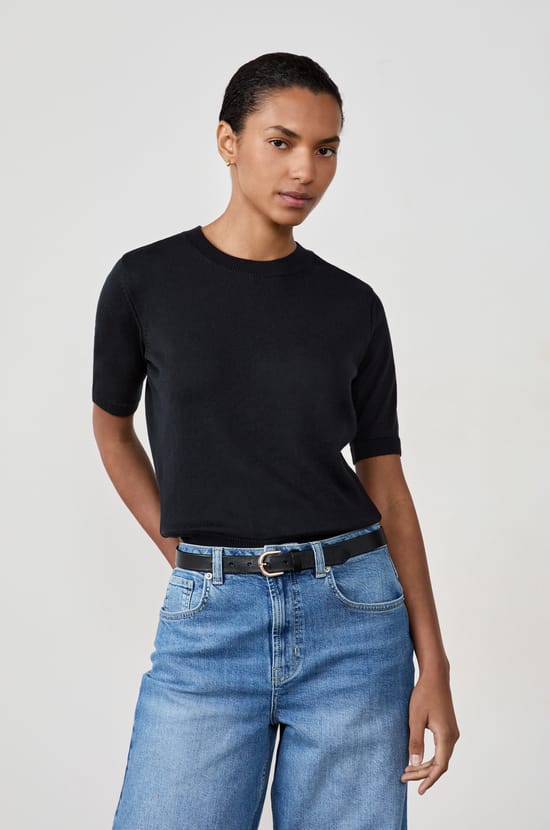 T-shirt manches courtes col rond;${refinementColor}