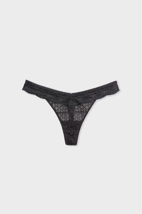 Lace Thong;${refinementColor}