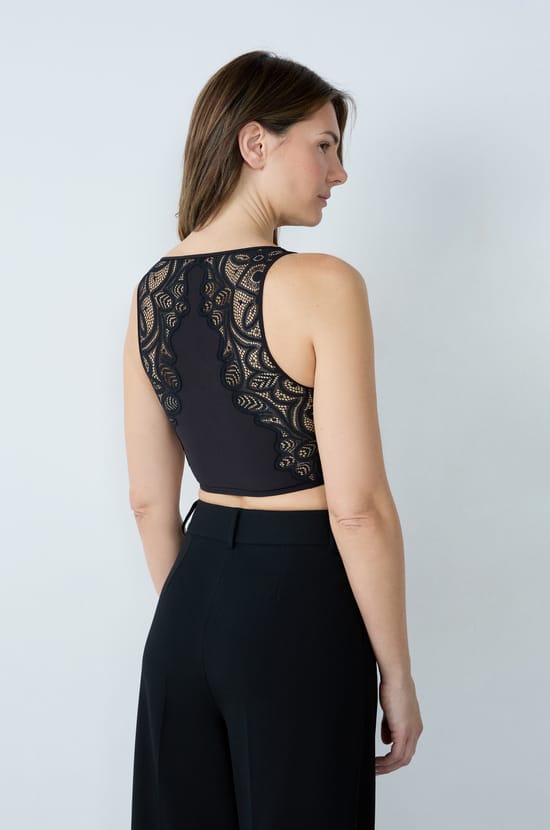 Post-mastectomy Lace Top;${refinementColor}