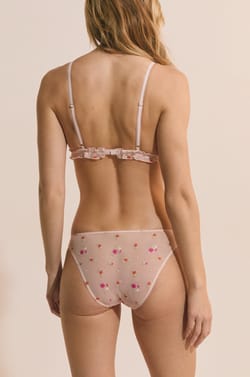 Soutien-gorge triangle avec broderie &agrave; motifs;${refinementColor}