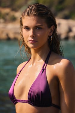 Multi-position tie bikini top triangle;${refinementColor}