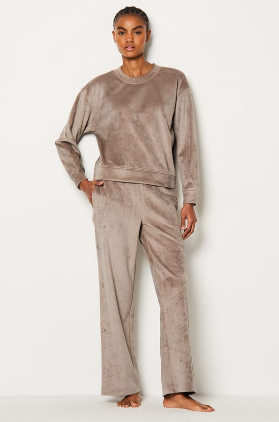 Ribbed Pyjama Sweatshirt;${refinementColor}
