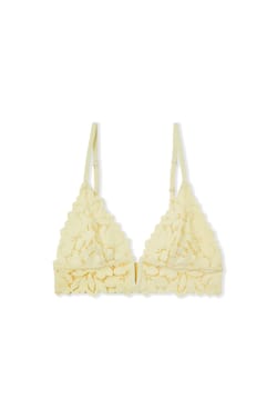 Soutien-gorge triangle avec dentelle;${refinementColor}