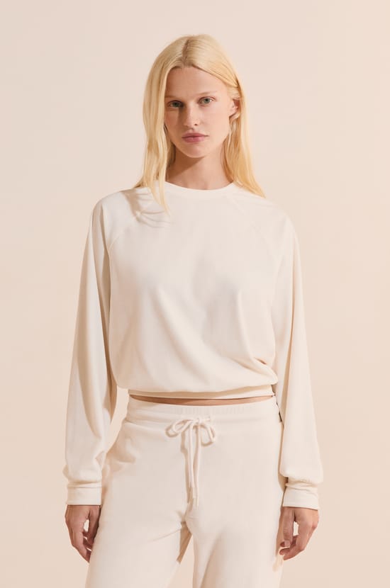 Sweatshirt de pyjama c&ocirc;tel&eacute;;${refinementColor}