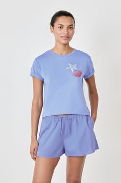 Pantalones cortos de pijama estampados;${refinementColor}