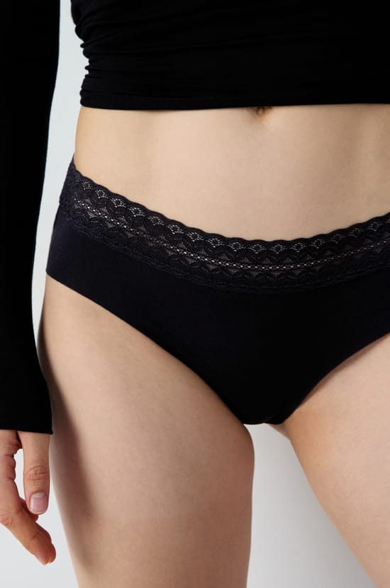 Cotton Boyshort with Back Seam;${refinementColor}