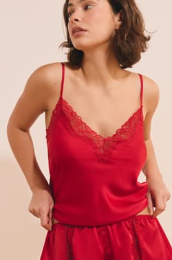 Caraco avec d&eacute;tails dentelle;${refinementColor}